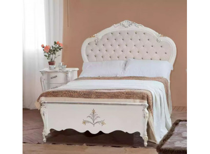 Design Bett 120x200cm Chesterfield Holzbett Betten Hotelzimmer Ehe