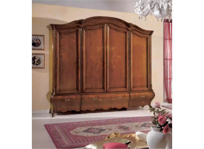 Massivholz Kleiderschrank Klassisch Luxus Schlafzimmer Möbel Braun Neu