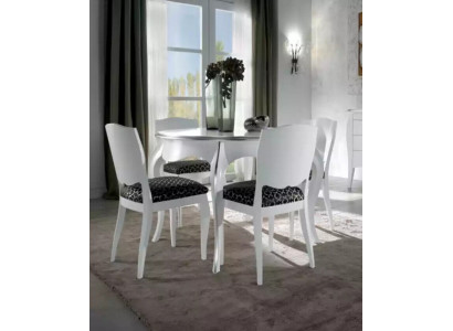 Esstisch Esszimmer Holz Weiß Rund Tisch Klassisch Italienische Möbel Tische Neu