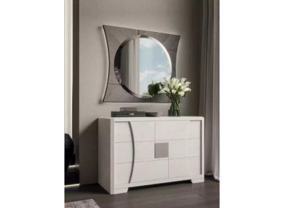 Kommode mit Spiegel Luxus Konsole Kommode Schlafzimmer Neu 2tlg. Set