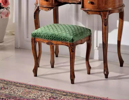 Brauner Schminktisch Spiegel Hocker Schlafzimmerset Hocker Kommoden