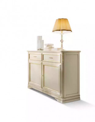Kommode Anrichte Sideboard Holz Schrank Italienische Möbel Kommoden Beige