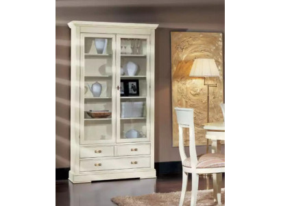 Wohnzimmer Glas Schrank Vitrine Anrichte Holz Luxus Schränke Möbel