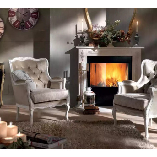 Luxus Sessel Design Polster Sofa Couch Wohnzimmer Textil 1 Sitzer Neu