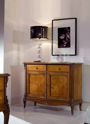 Braunes Sideboard Kommode Schränke Holz Luxus Wohnzimmer Möbel Schrank