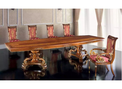 Design Luxus Tische Esszimmer Italienische Möbel Tisch Braun Esstische Neu