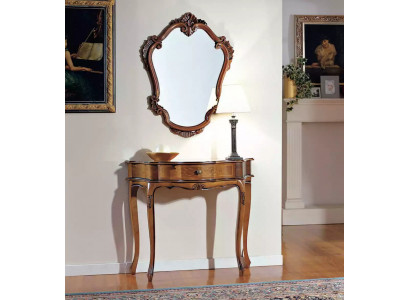 Elegant Braun Konsolentisch Spiegel Klassisch Schlafzimmer Set