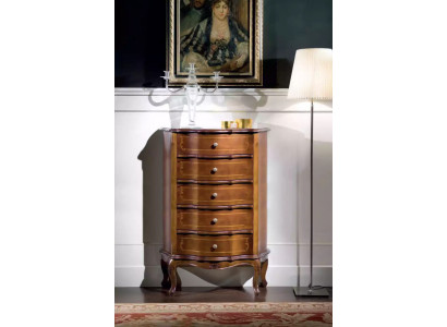Klassische Braune Holzkommode Schubladen Konsole Luxus Möbel Anrichte