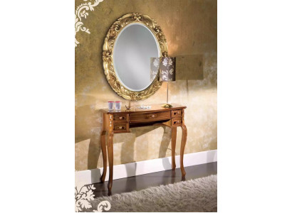 Klassischer Konsolentisch Designer Brauner Holz Schminktisch Neu Möbel