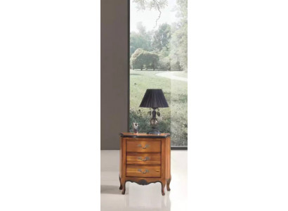 Nachttisch mit 3 Schublade Holzschrank Design Italienische Möbel Neu