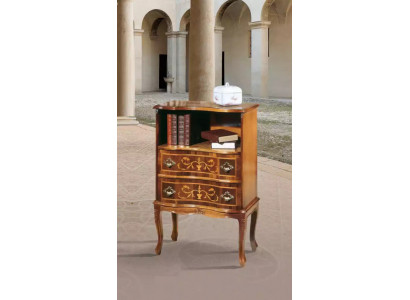 Klassische Braune Kommode 2 Schubladen Luxus Holzmöbel Wohnzimmer Neu