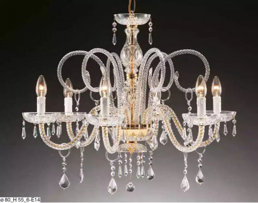 Luxuriöse Deckenleuchte Kronleuchter Kristall Lampe Lampe Leuchten