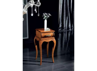 Klassischer Brauner Exklusiver Beistelltisch Holz Wohnzimmer Möbel