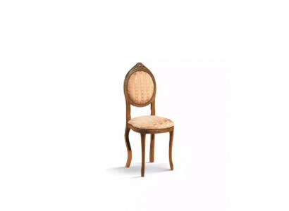 Stuhl ohne Armlehne Esszimmerstuhl Holz Stoff Esszimmer Design Sessel