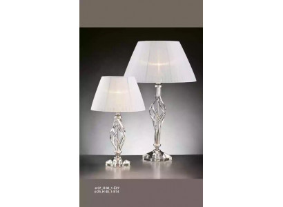 Tischleuchte Antik Stil Tisch Lampe Kristall Leuchte weiß Tischlampe Neu
