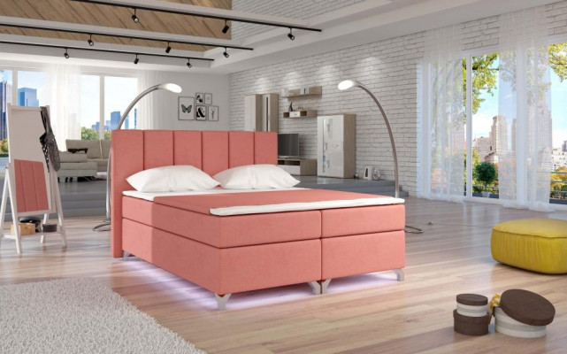 Luxus Designer Polsterbett Bett Betten Designerbett Boxspring Textil 180x200 Neu