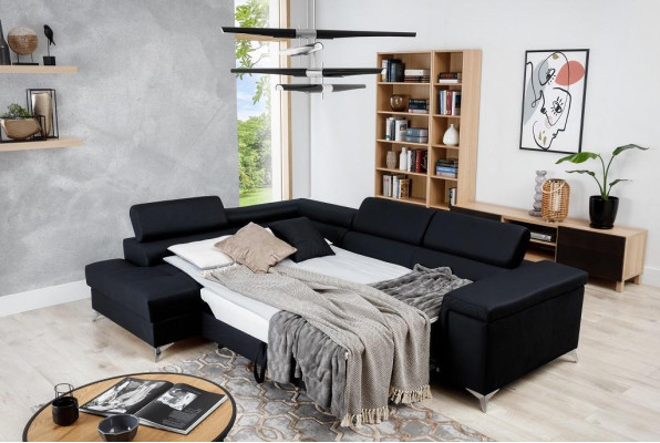 Design Sofa Couch Ecksofa Textil Polster Garnitur Wohnlandschaft Eckgarnitur Neu