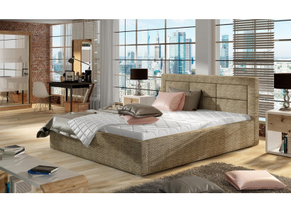 Designer Bett Schlafzimmer Betten Textil Deko Hotel Luxus Polster Robustes