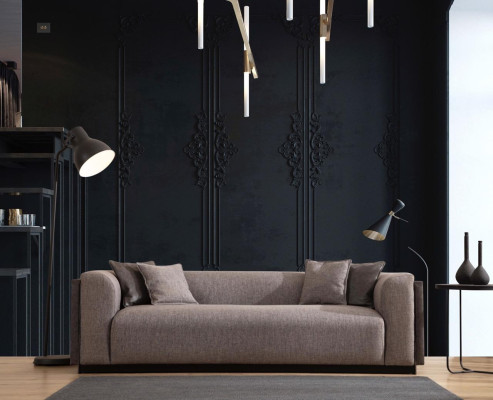 Sofagarnitur 4 3 Sitzer Design Couch Polster Sofas Modern Gruppe Set