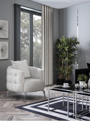 Runder Sessel Polster Couch Relax Wartezimmer Kanzlei Praxis Hotel