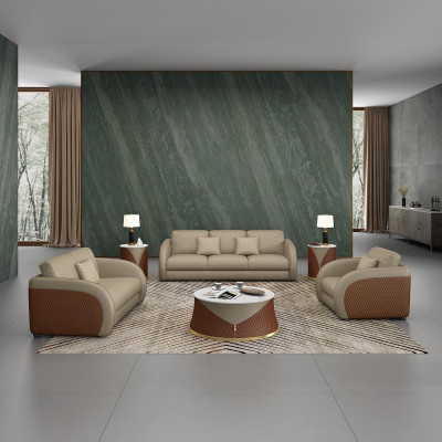 Dreisitzer Couch Polster Design Sofa Moderne 3er Sitz Sofas Zimmer Möbel Beige