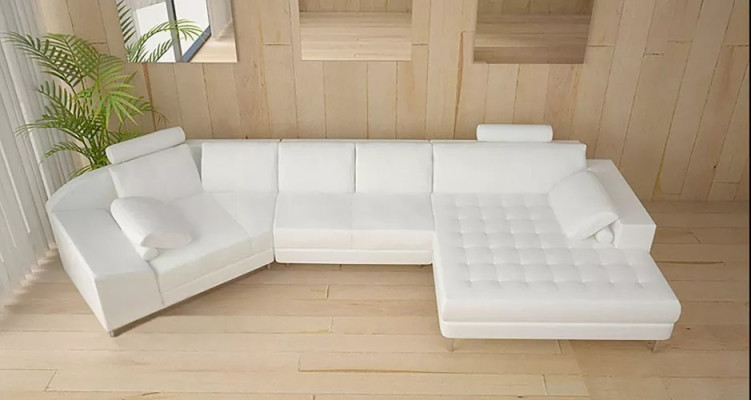 Ecksofa Ledersofa Design Sofa Ecksofa U Form Modernes Polster Wohnzimmer Möbel