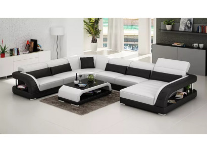 Design Ecksofa Wohnzimmer Möbel Moderne Eckcouch Lederpolster Couch