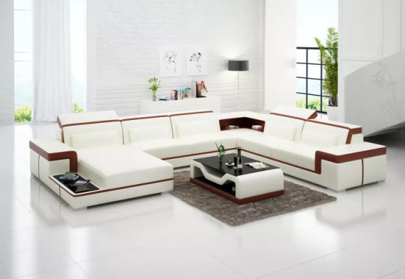 Eckgarnitur Ecksofa Polster Eckcouch Deko Moderne Wohnzimmer Sofa Couch