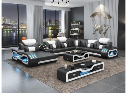 Wohnlandschaft U Form Ecksofa Couchtisch Sideboard Design Wohnlandschaft Big Neu