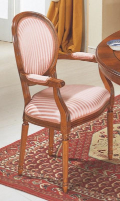 Klassischer Holzstuhl mit Armlehnen luxuriöser Esszimmerstuhl