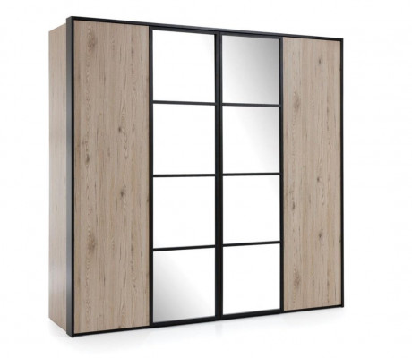 Kleiderschrank Braun Holz Möbel Design Elegantes Schlafzimmer Modern Schrank Neu