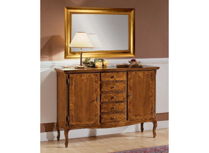 Luxus Kommode Spiegel Gruppe Holz Konsole Sideboard Schubladen Kommoden Konsolen