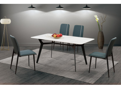 Tisch Luxus Tische Esszimmer Möbel Komplette Garnitur 5 tlg. Set Gruppe