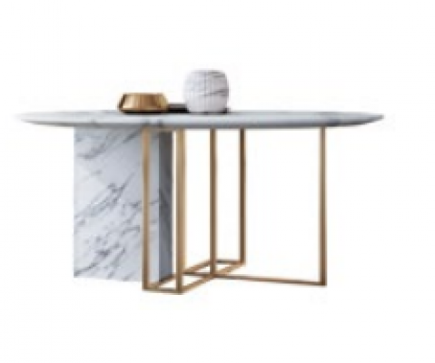 Design Esstisch Holz mit Edelstahl Elementen Deko Tische Esszimmer Möbel
