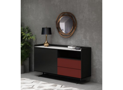 Italienische Designer Kommode Stil Möbel Hoch Schrank Schränke Orange