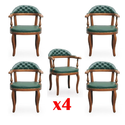 Esszimmer Garnitur Holz Modern Gruppe Lehnstuhl Möbel 4 Stühle Sessel