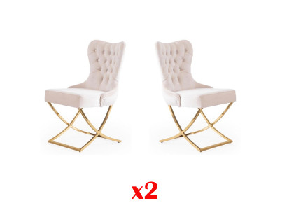 Modernes Stuhl Sitz Polster Garnitur Esszimmer 2x Stühle Küche Gruppe