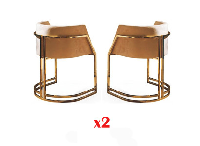 Luxus 2x Stuhl Esszimmerstuhl Küchenstühle Wohnzimmerstuhl Polsterstuhl Lehn Neu