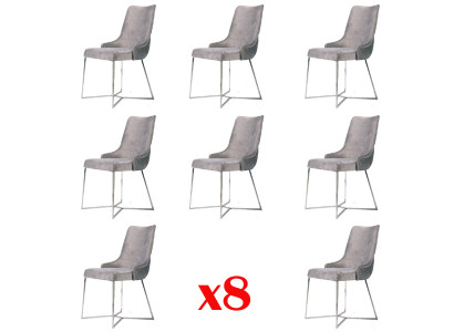 Garnitur Komplett Gruppe Wohnzimmer 8x Stück Neu Esszimmer Stuhl Set