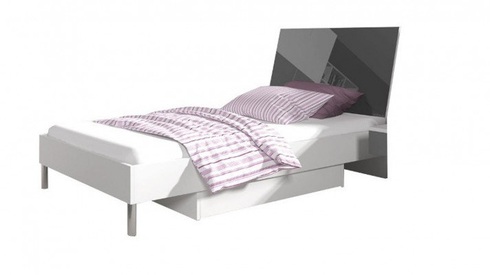Kinderzimmer Bett Schlafzimmer Betten Einzelbett Single Jugendzimmer Grau Holz