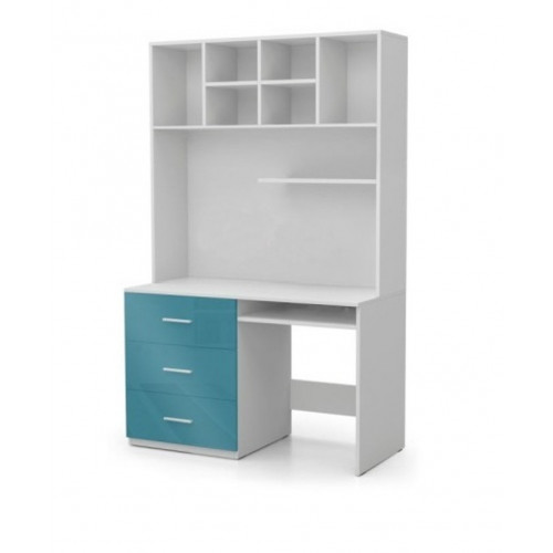Bürotisch mit Schubladen PC Tisch Modern Stil 2tlg Schreibtisch Schrank Tische