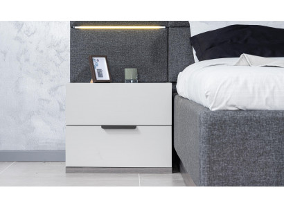 Luxus Nachttisch Alt weiß 2x Nachttische Set Holz Konsole 61x45x52cm