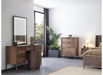 Schminktisch Set Konsole Spiegel material holz Schlafzimmer Möbel Design Hocker