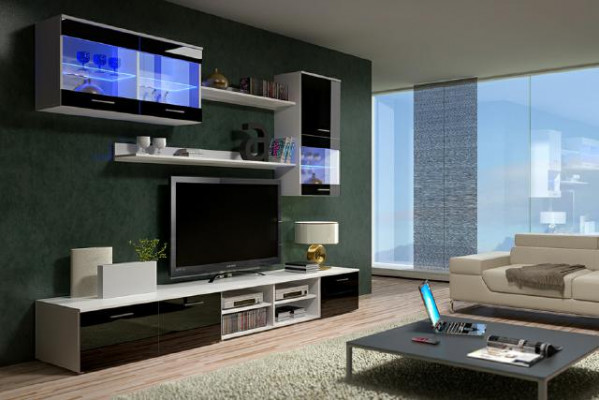 Ein exquisiter hölzerner TV-Nachttisch im modernen Stil für Ihr Wohnzimmer