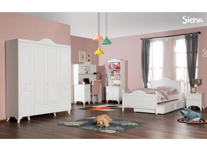 Kleiderschrank Schrank Klassische Schränke Möbel Holz für Schlafzimmer Weiß Neu