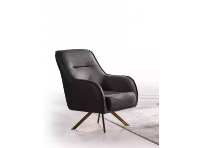 Design sessel polsterung wohnzimmer holz moderner Luxus braune Lounge