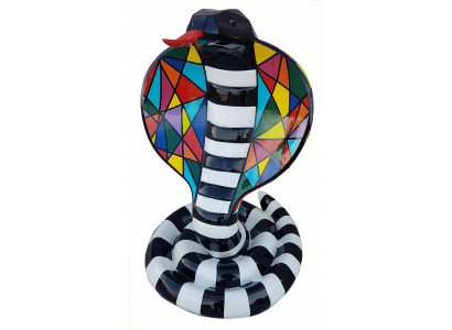 Designer Abstrakte Moderne Figur Schlange Kobra Deko Garten Skulpturen Schlange