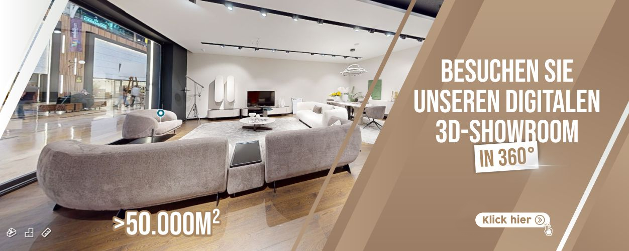3D-Showroom – Möbel digital entdecken und virtuell erleben.