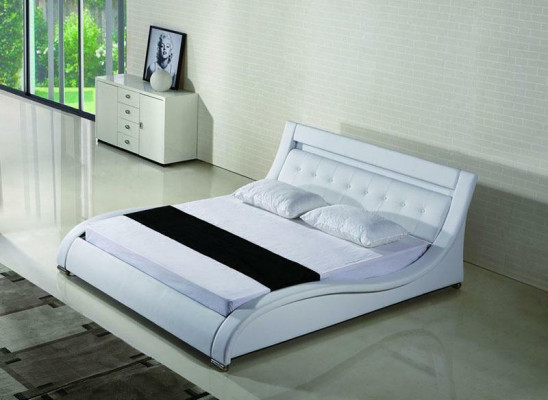 Bett Betten Polster Doppel Ehe Hotel Luxus Leder Deko Moderne Designer