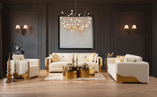 Dreisitzer Couch Polster Design Sofa Moderne 3er Sitz Sofas Wohnzimmer Möbel Neu